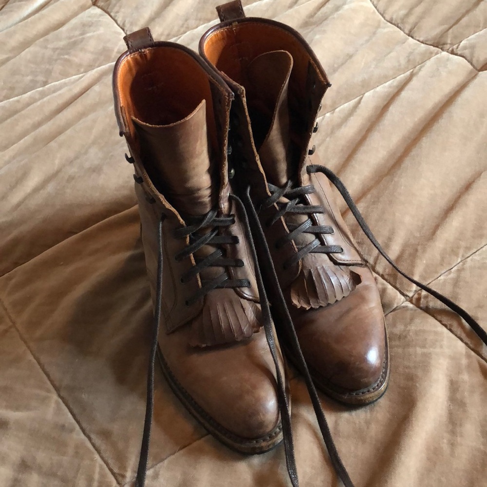 Frye Dorado Packer Lace Up Boots Size 9M